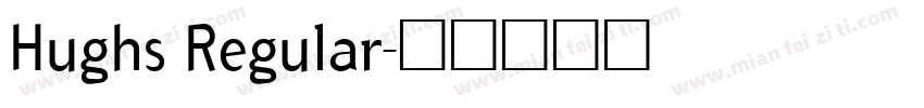 Hughs Regular字体转换